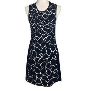 NWOT Carlisle dress pullover style abstract animal print black & white size S